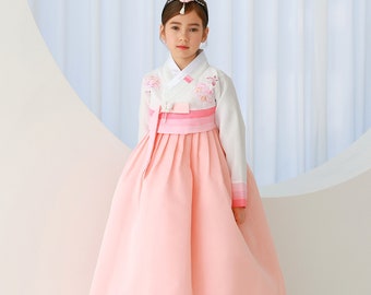 FREE SHIPPING | Korean Hanbok Dress 1 Year Birthday / 2 Piece Set / Dol, 100 Day, First Birthday / Korean Traditional Costume | JoliTree