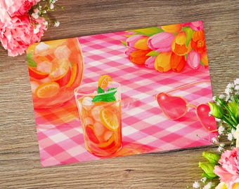 A5 Poster – “Pink Ice Tea” | Printed Illustration