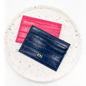 Cardholder personalisiert in vielen Farben mit Initialen | Das Portemonnaie ist ein super Geschenk | individualisiere deinen Kartenhalter