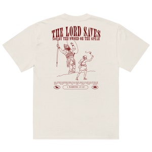 David & Goliath Christian Oversized Graphic Tee