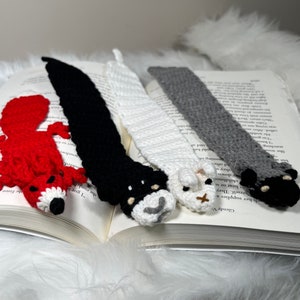 Handmade Crochet Animal Bookmarks – Cute Cow, Fox, Rabbit, Designs
