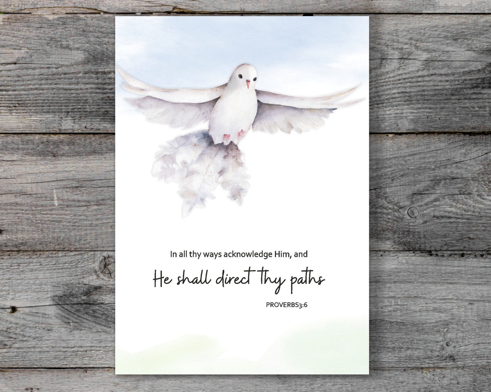 Religious Confirmation Card With Bible Verse. Confirmation Card for Boy