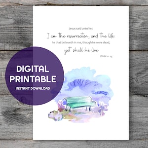 Christian Sympathy Card, Bible Verse, Sympathy Message - DIGITAL DOWNLOAD, PRINTABLE