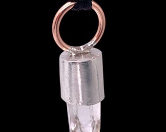 Natural Clear Quartz Silver Pendant Gemstone pendant crystal pendant crystal birthday gift gift crystal points