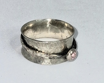 Sterlingzilveren spinnerring