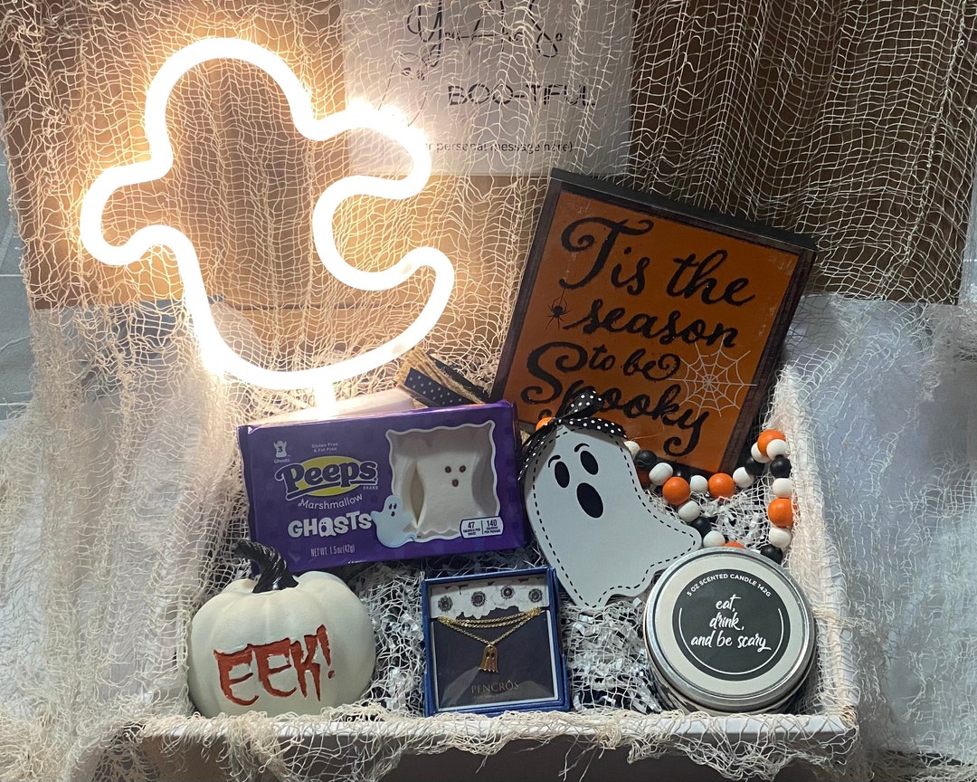 Halloween Boo Box Ghost Gift Box Spooky Gift Box Halloween Etsy