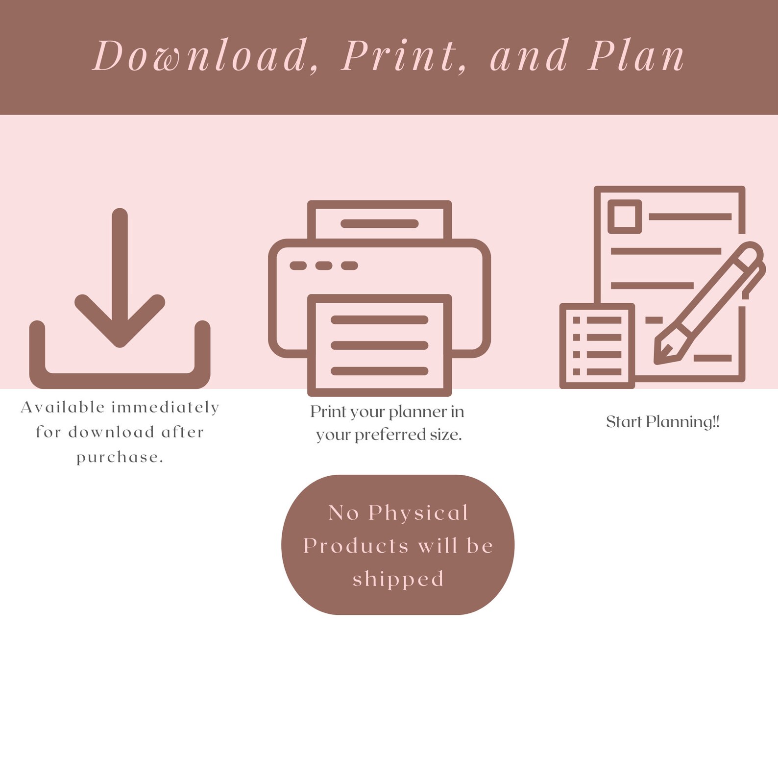 2024 Blank Calendar Printable 2024 Monthly Planner Etsy