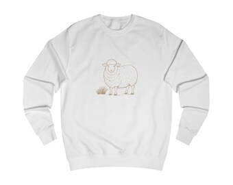 Sheep Sweatshirt | Minimal Farm Animal Graphic