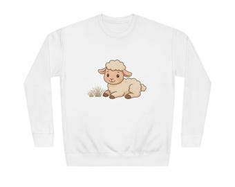Cute Sheep Crewneck Sweatshirt | Pastel Farm Animal Design