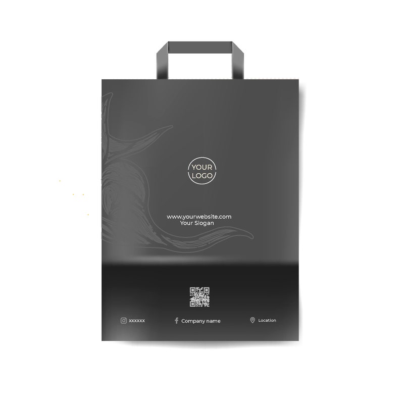 Digital Business Card Printable Canva Template Small Business Card