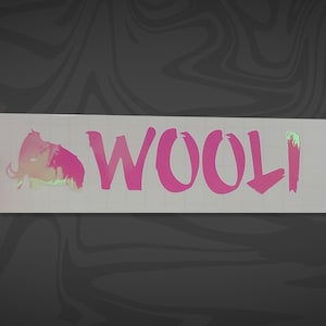 Wooli Name Logo | Vinyl Decal, SVG, Sticker | EDM, Dubstep, Rave