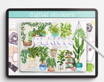 Plant Stickers For Digital Planner, Chapter 2, GoodNotes Stickers, GoodNotes Digital Sticker Book
