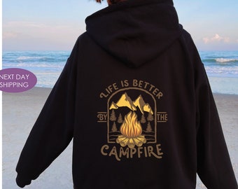 Camping hoodie - Etsy España