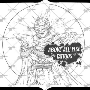 Dragon Ball Z Tattoo Stencil - Etsy