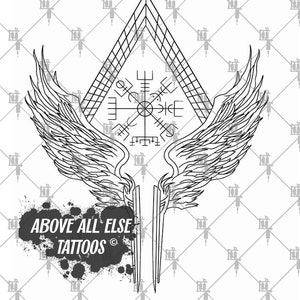 Nordic Compass with Wings