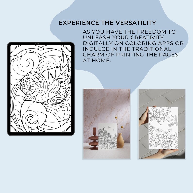 Garden Nature Coloring Book | Printable or Digital | 25 Pages - Etsy