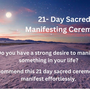 Sacred Manifesting Ceremony