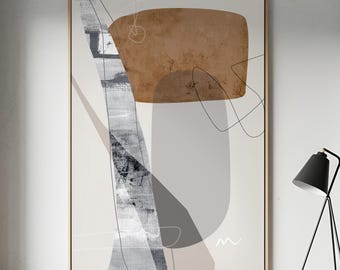 抽象的なハーモニー - 現代的な構成 - 「形の反響」