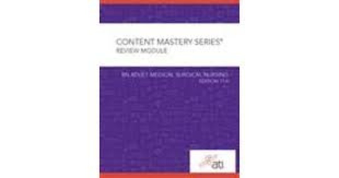 Content Mastery Series Rn Adult Medical Surgical Nursing Etsy