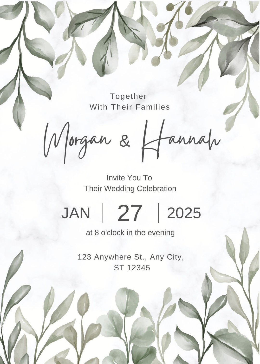 Custom Invitations Etsy