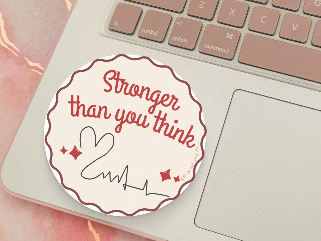 ED Recovery Sticker Motivational Mental Health Vinyl Decal for Eating ...