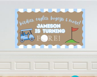 Plantilla de pancarta de papel de carnicero para cumpleaños, decoración de fiestas personalizable, letrero de papel marrón, plano para proyección y trazado (descarga digital).