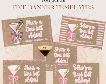 A Tini Bit Older Butcher Paper Banner Template Birthday Party Brown Paper Sign for Projecting and Tracing (Digital Download)