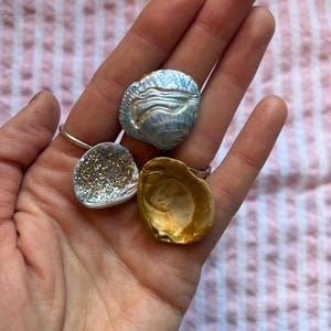 Anxiety Relief Shell Set Sensory Fidget Tool for Adults ADHD Calming Kit Handmade Coastal Self Care Gift for Her