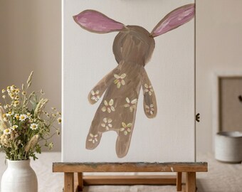 Retrato personalizado de animal de peluche, pintura de juguete, peluche amado, arte, guardería, recuerdo de la infancia, muñeca favorita personalizada, ilustración
