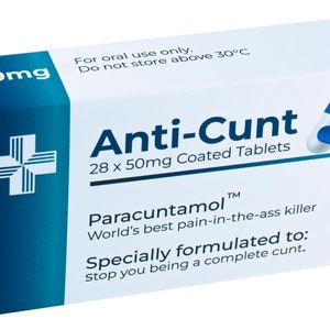 Anti-Cunt Prank Pill Box: Funny Gag Gift