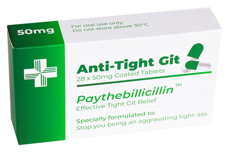 Anti-Asshole Prank Pill Box: Funny Gag Gift Anti-Tight Git