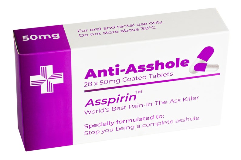 Anti-Asshole Prank Pill Box: Funny Gag Gift Anti-Asshole
