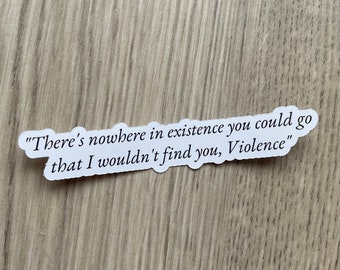 Fourth Wing Xaden Quote Sticker - Romantasy Dragon Rider School