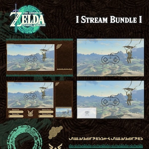 Stream Bundle | The Legend of Zelda Tears of the Kingdom Twitch ANIMATED [INSTANT DOWNLOAD]