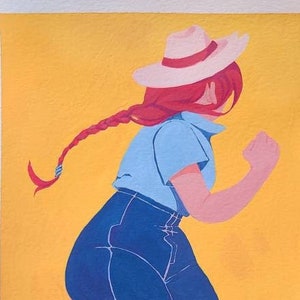 STAR BOOTS Original Gouache Painting