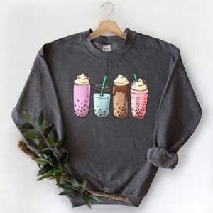 Boba Tea Sweatshirt, Bubble Tea Sweatshirt, Cute Bubble Shirt, Boba ...