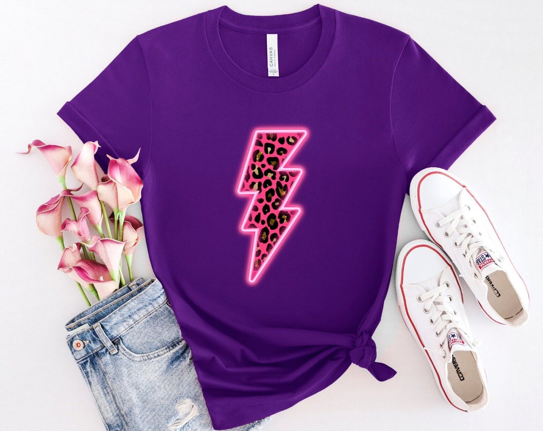 Lightning Shirt Leopard Lightning Tshirt Lightning Bolt Etsy