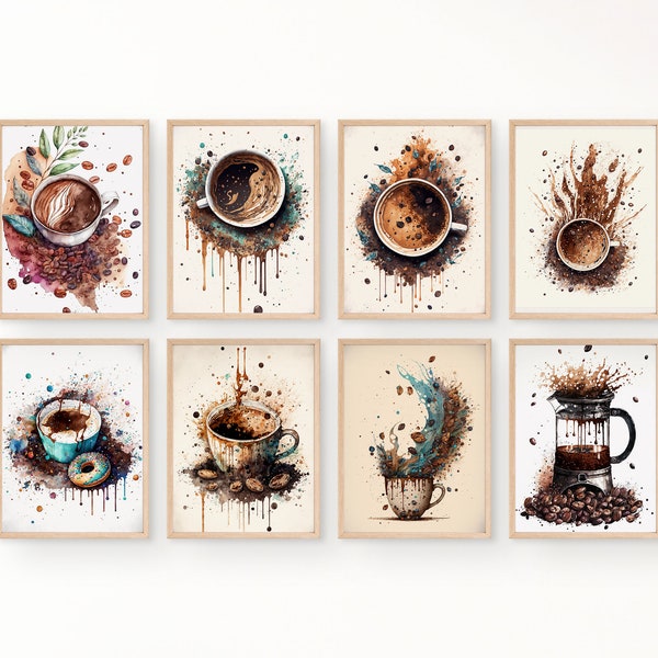 Coffee Shop Wall Art Etsy