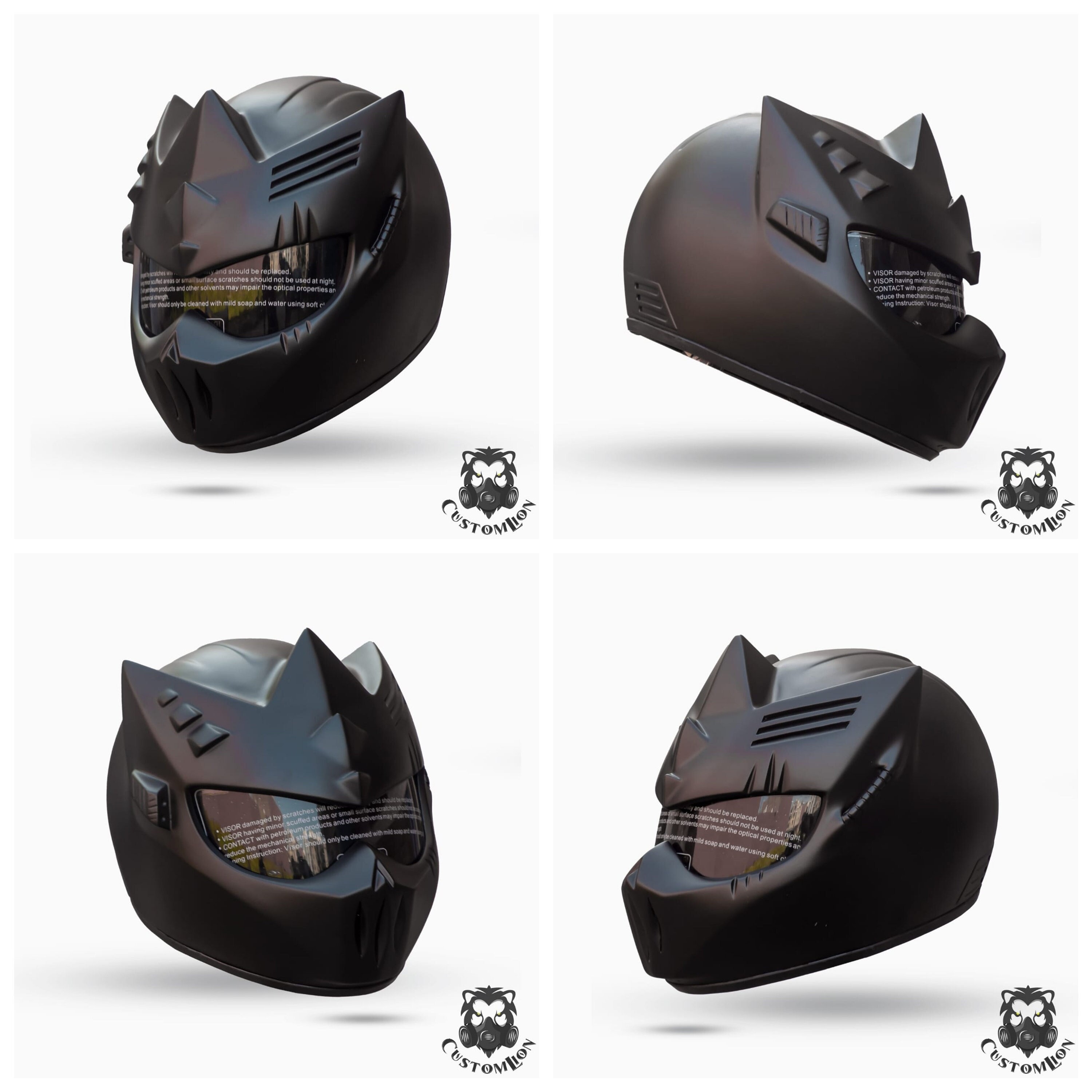 Space Warrior Custom Helmet Motorcycle Fullface Dot ECE