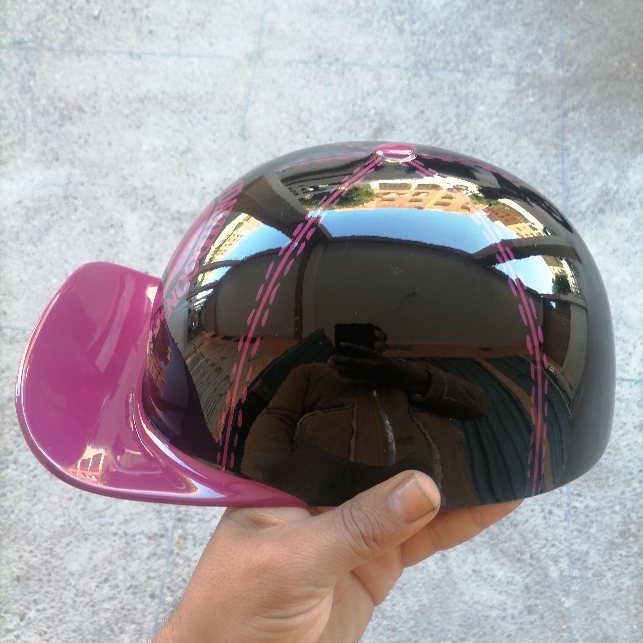 Baseball Style Motorcycle Helmet Backwards - Etsy
