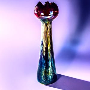 Rindskopf &quot;Pepita&quot; Art Nouveau Hyacinth Vase--Amazing!