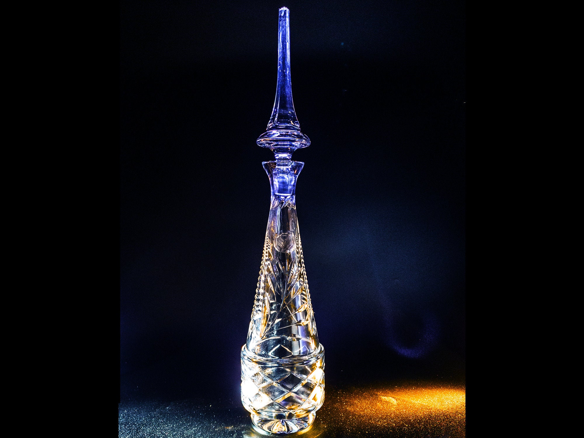 ビンテージデカンタ　デンマーク製 Crystal decanter vintage - Etsy 日本