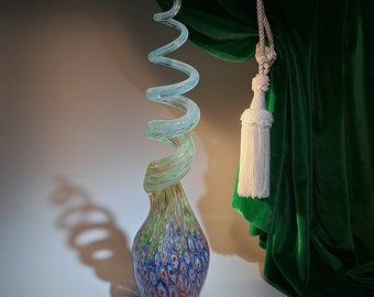 Spiral Art Glass Murano-Style Statue