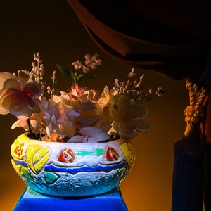 Roseville Pottery Grå Mostique 7-tums skål