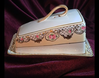 Nippon Morimura Floral Cheese Keeper