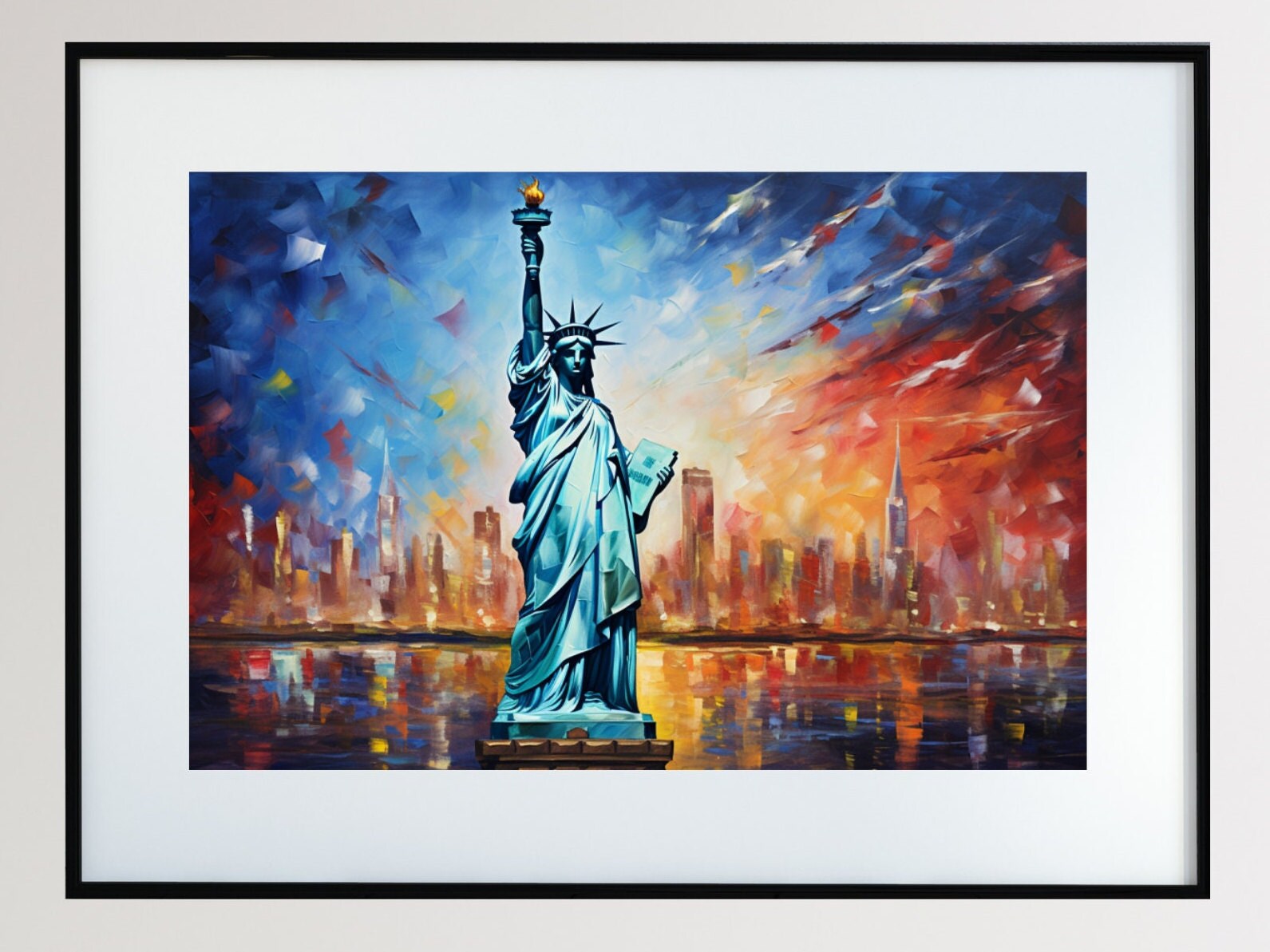 Statue of Liberty New York Art Print New York Wall Art NYC - Etsy