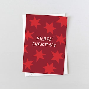 Cartes de Noël | Joyeux Noël étincelle Carte des Fêtes | Cartes de vœux écologiques, Papeterie durable