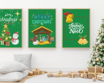 Christmas Posters Set of 3 A3 size!