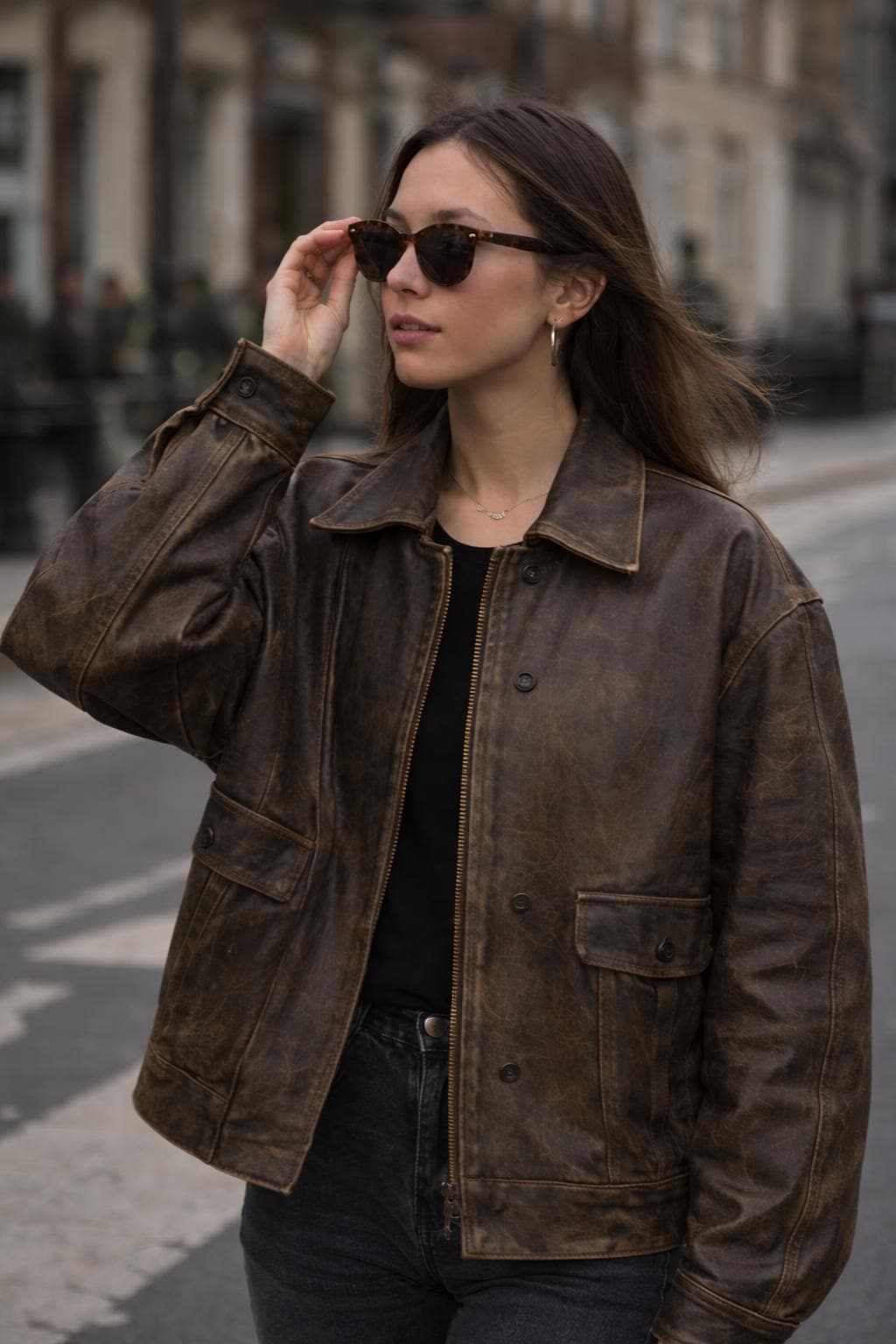 2000s Leather Jacket - Etsy Sweden