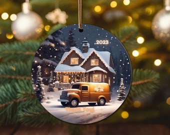 Personlig UPS-budprydnad, uppskattningspresent, anpassad tackpresent, postarbetare, unik paketpresent traditionell, UPS-present